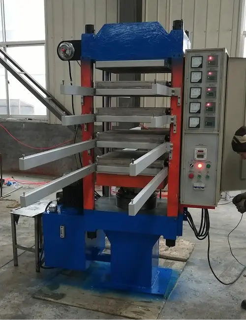 550*550 Automatisk vulkaniseringsmaskin för gummigolvplattor