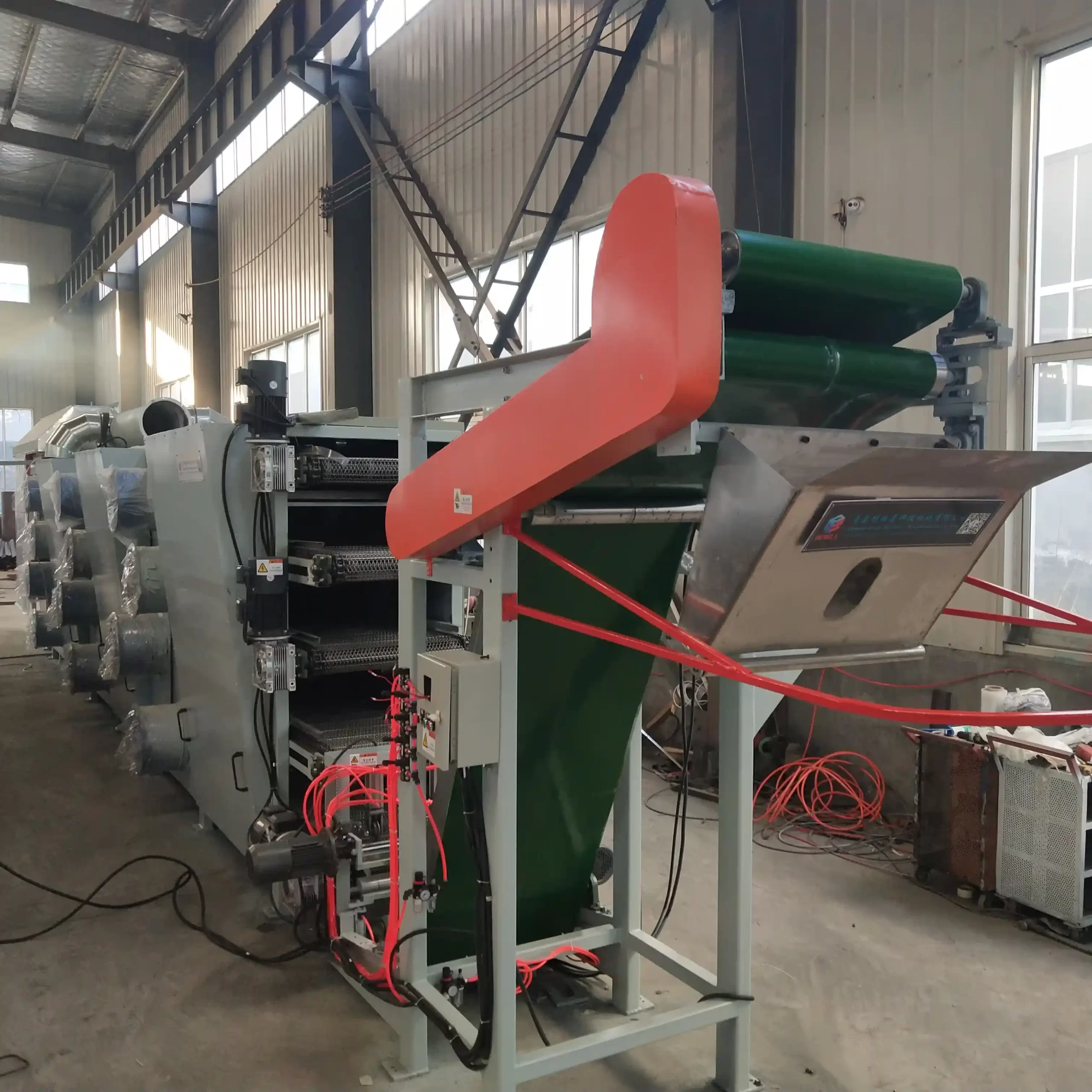 Mesh Belt Typ Gummifilm Batch-off-Kühlanlage
